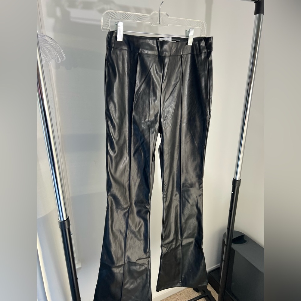 Faux Leather Cropped Princess Polly Pants